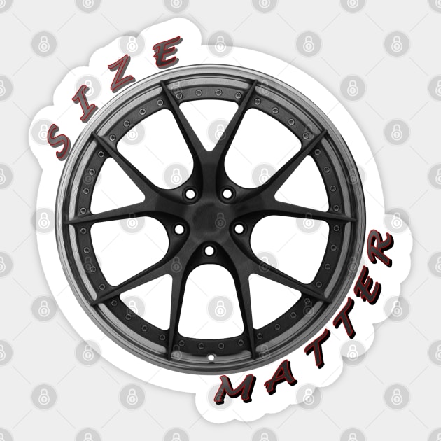 Size Matter, Wheel Type 1 Sticker by CarEnthusast